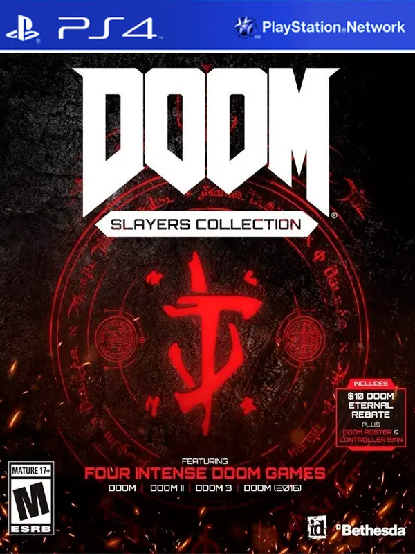 Игра DOOM Slayers Collection (Doom + Doom 2 + Doom 3 + Doom 2016) (русская версия) (PS4)8413