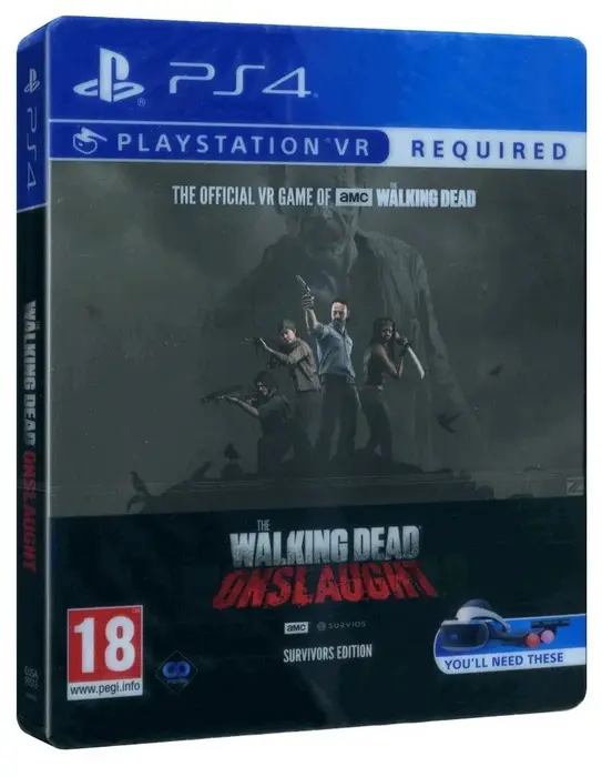 Игра VR The Walking Dead Onslaught Survivors Edition (Steel Box) (английская версия) (PS4)16003