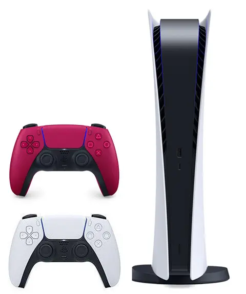 Комплект : Игровая приставка Sony PlayStation 5 Digital Edition + Геймпад Sony DualSense (космический красный)15186