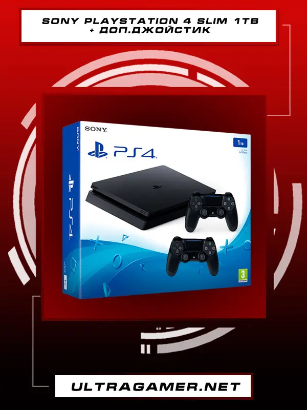 Sony PlayStation 4 SLIM 1Tb Black (CUH-2208B) + Dualshock 4 v22831