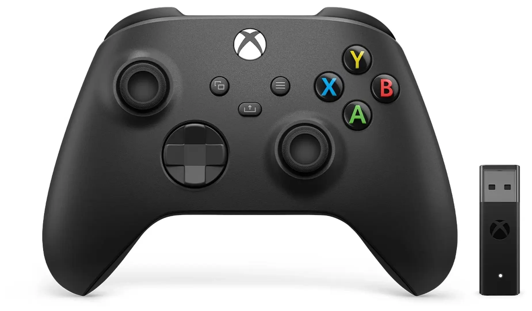 Геймпад Microsoft Xbox Series X|S Wireless Controller Black (чёрный) + беспроводной адаптер16115