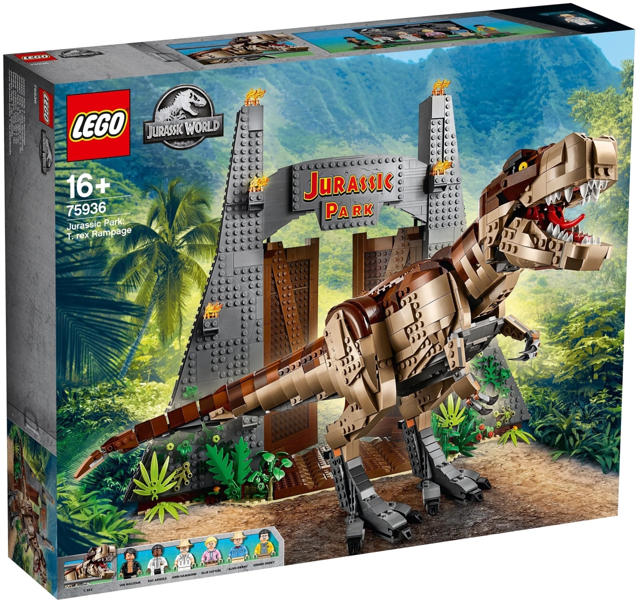 Конструктор LEGO Jurassic World 75936 Ярость Ти-Рекса - купить дёшево с  доставкой по Москве и всей России. Цена 33 189