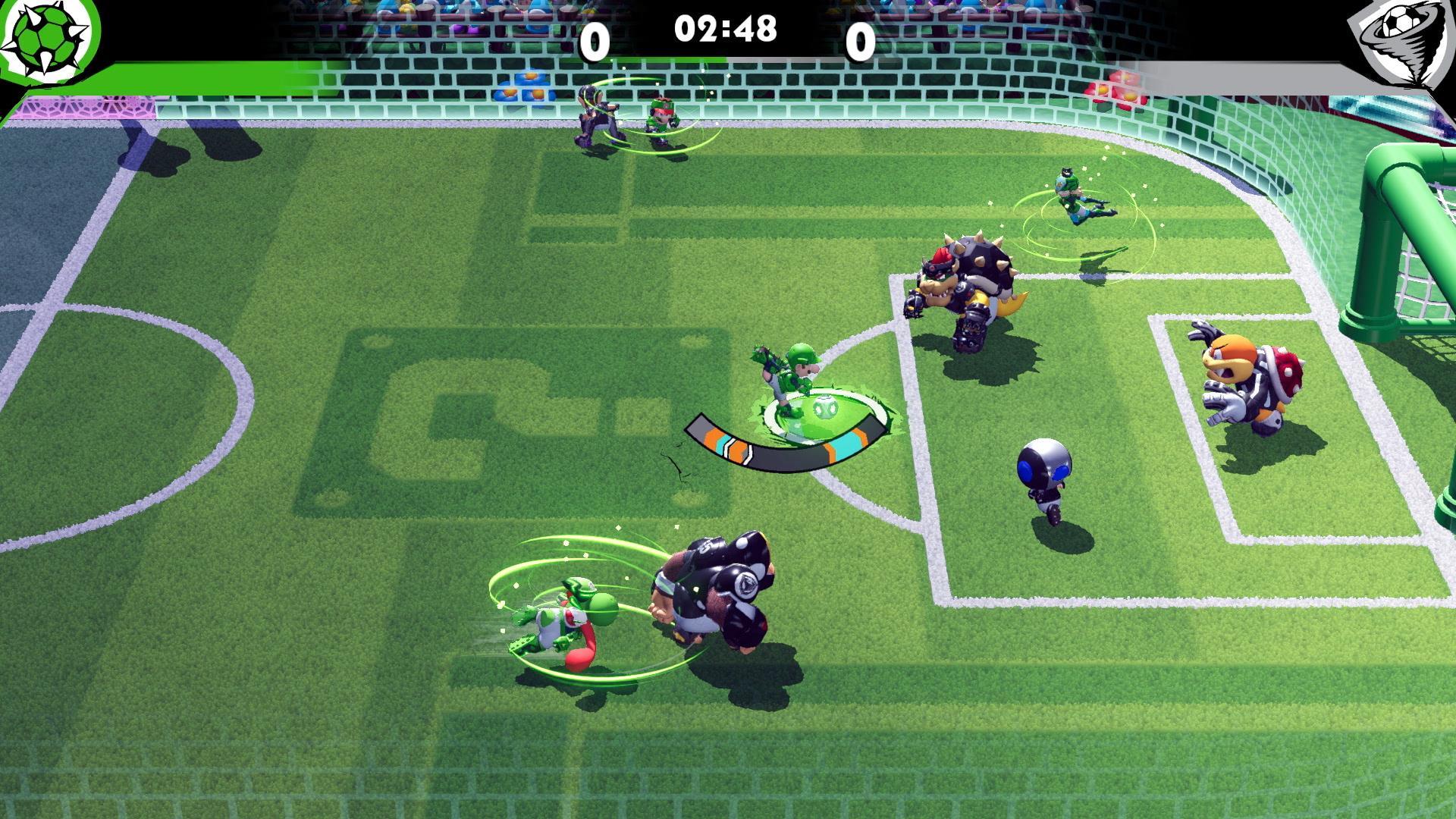 Купить Игра Mario Strikers: Battle League Football (русская версия)  (Nintendo Switch) 3 389. Доставка по Москве и всей России.