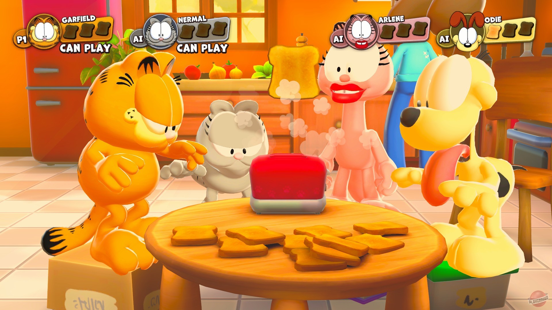 Игра Garfield Lasagna Party (русские субтитры) (PS4) купить дёшево с  доставкой по Москве и всей России