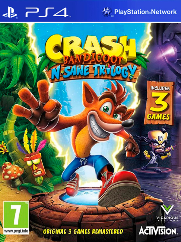 Игра Crash Bandicoot N’sane Trilogy (PS4)3347