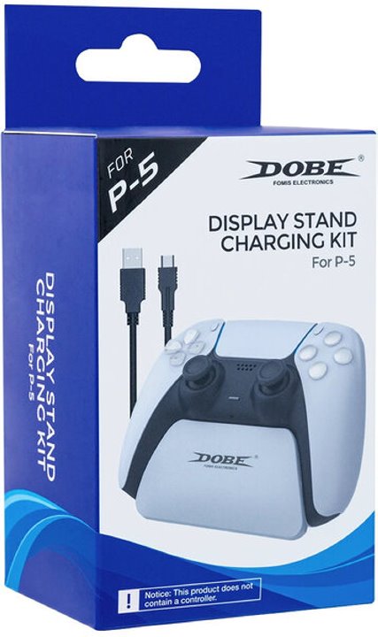 Cтенд (подставка) DOBE для Sony DualSense (белый) + кабель USB Type-C (TP5-0537B)15396