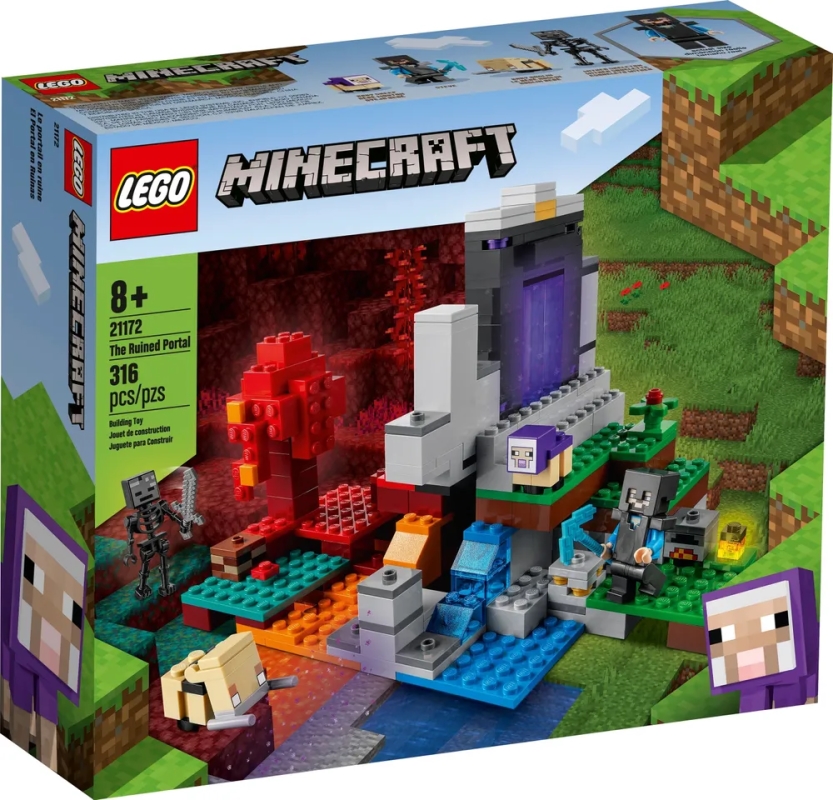 Конструктор LEGO Minecraft 21172 Разрушенный портал16648