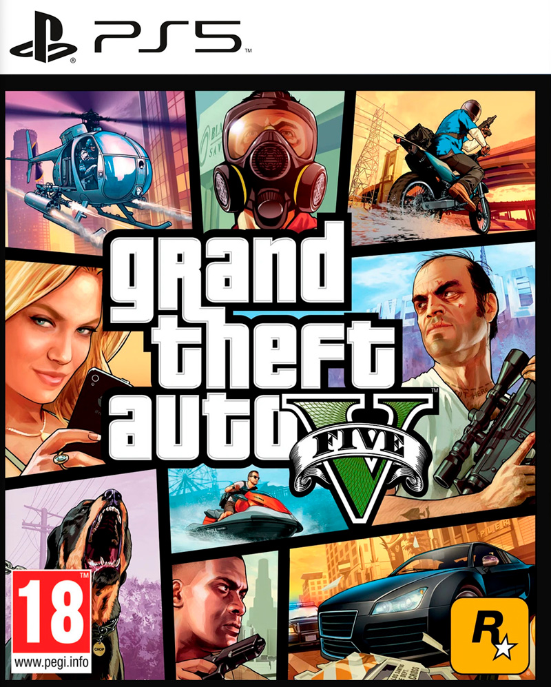 Игра Grand Theft Auto V (GTA 5) (русские субтитры) (б.у.) (PS5)17626