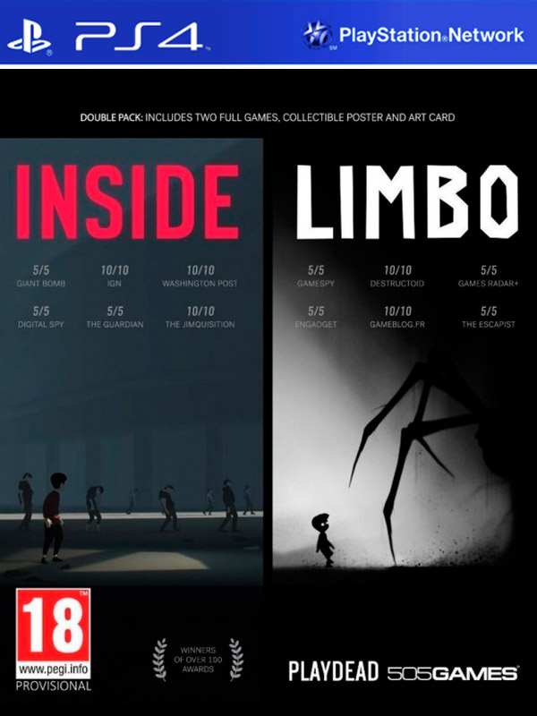 Игра Inside / Limbo - Double Pack (PS4)3867