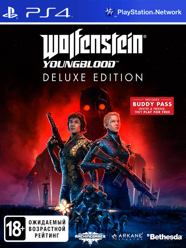 Игра Wolfenstein: Youngblood Deluxe Edition (русская версия) (б.у.) (PS4)8325