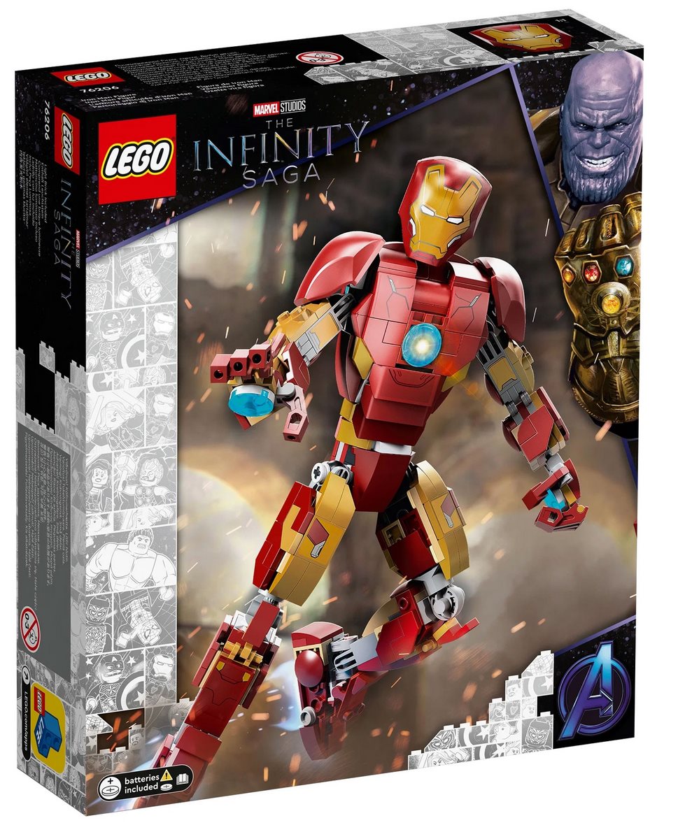 Конструктор LEGO Marvel Avengers Movie 4 76206 Фигурка Железного человека16477