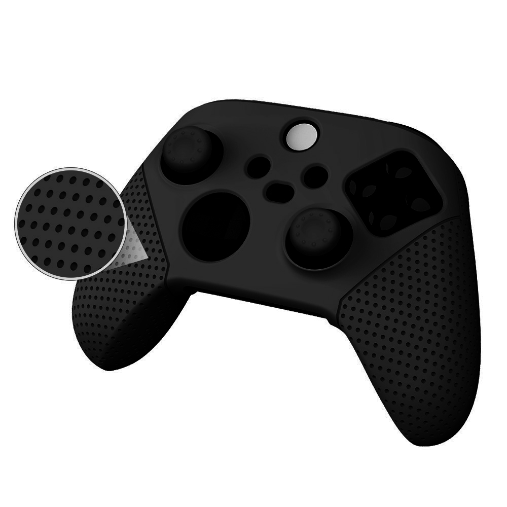 Силиконовый чехол DOBE для геймпада Xbox Series + 2 накладки на стики (черный) (TYX-0626)15438