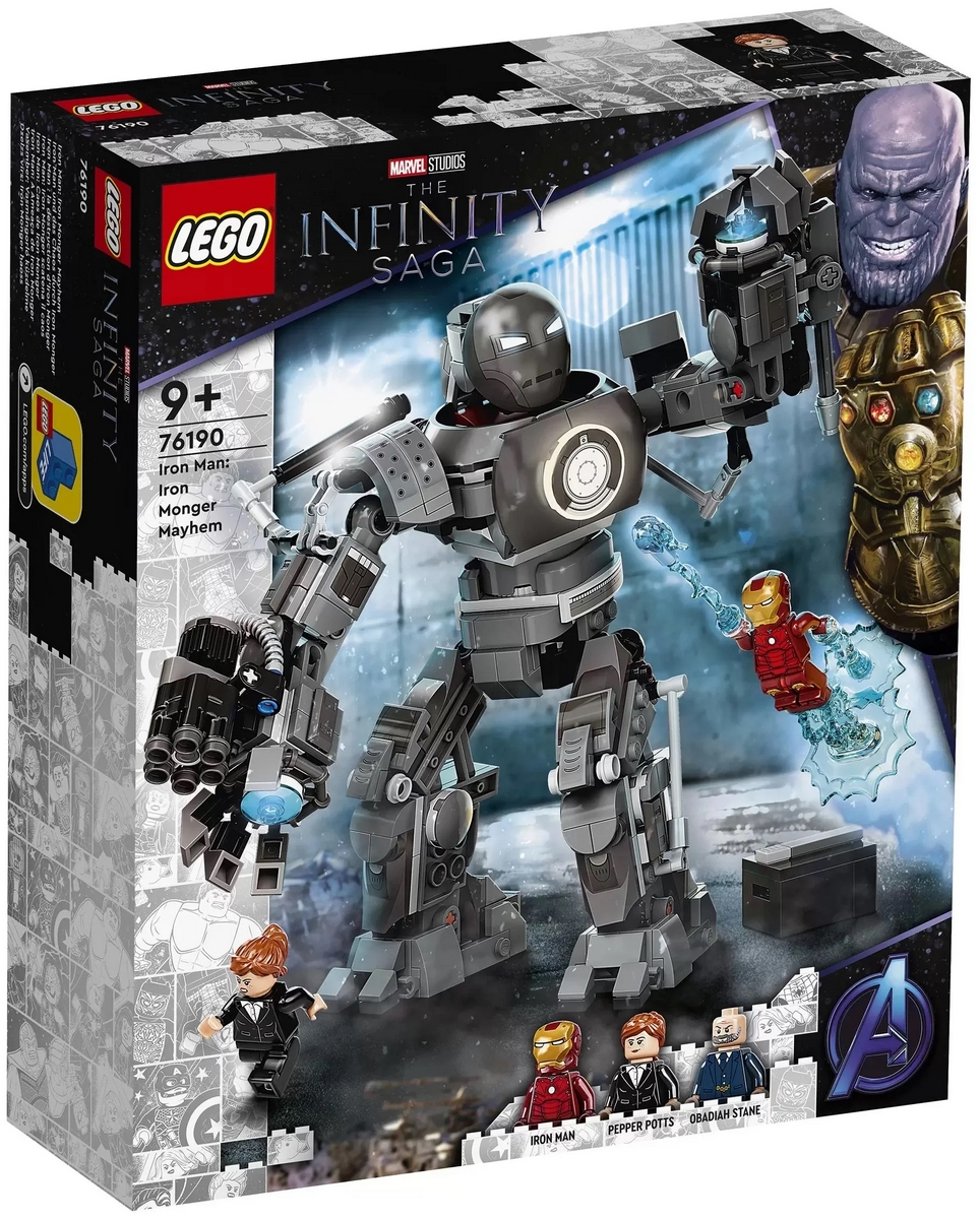 Конструктор LEGO Marvel Avengers Movie 4 76190 Железный человек схватка с  Железным Торговцем - купить дёшево с доставкой по Москве и всей России.  Цена 5 989