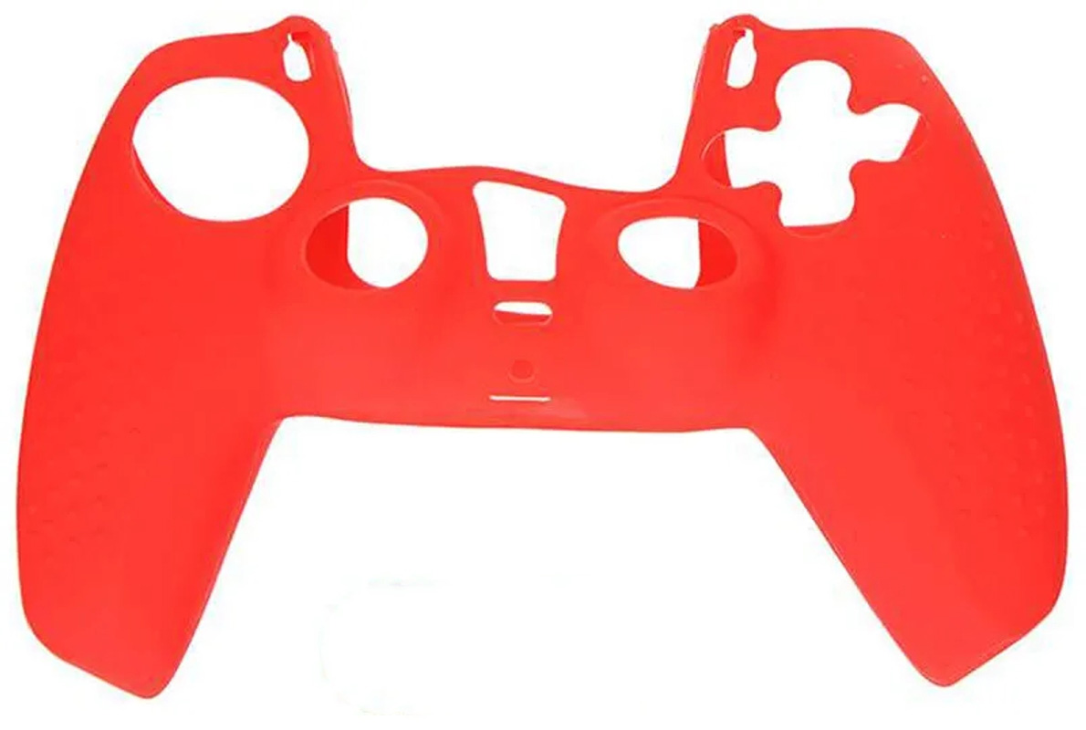 Чехол силиконовый Red Line для геймпада игровой приставки P5, красный (HS-PS5303C)16304