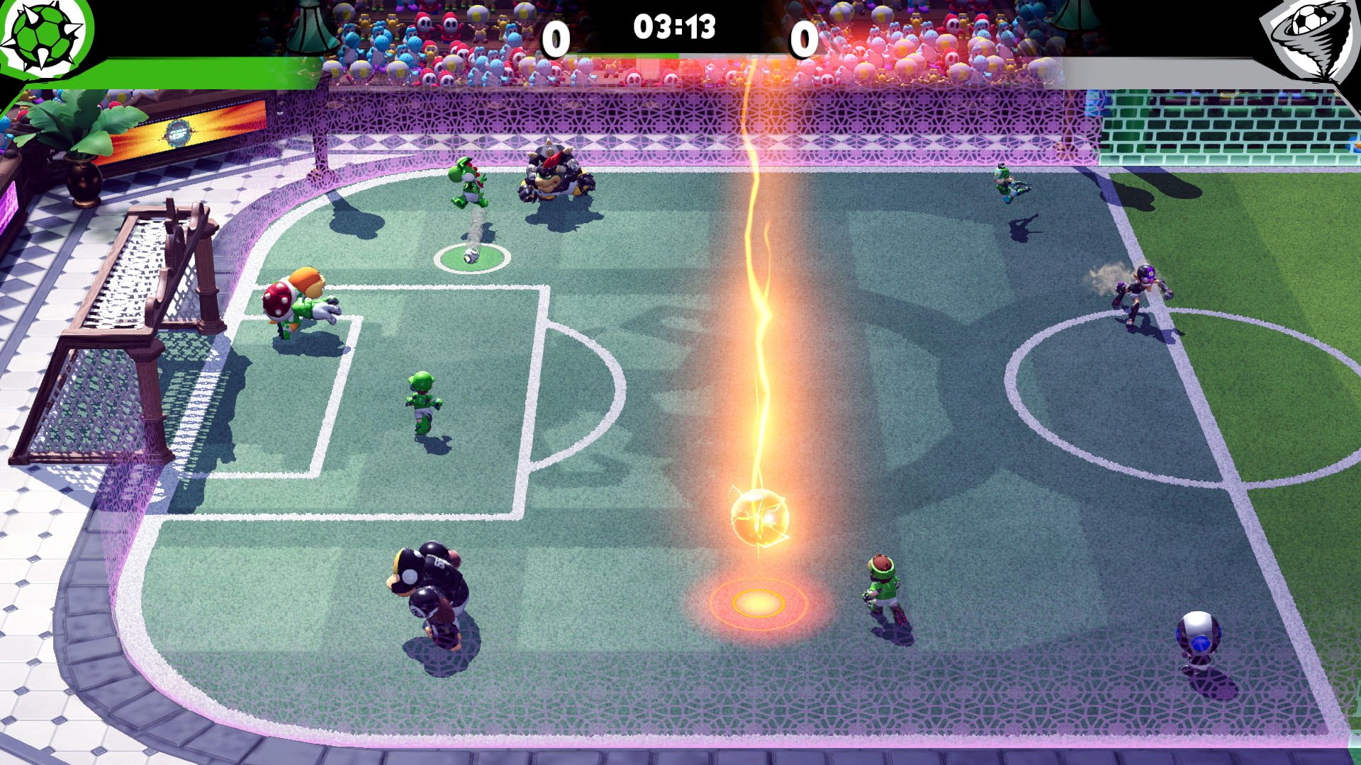 Купить Игра Mario Strikers: Battle League Football (русская версия)  (Nintendo Switch) 3 389. Доставка по Москве и всей России.