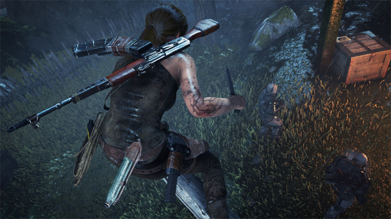 купить Игра Rise of the Tomb Raider (с поддержкой VR) (русская версия)  (б.у.) (PS4) очень дешево с доставкой по Москве и всей России