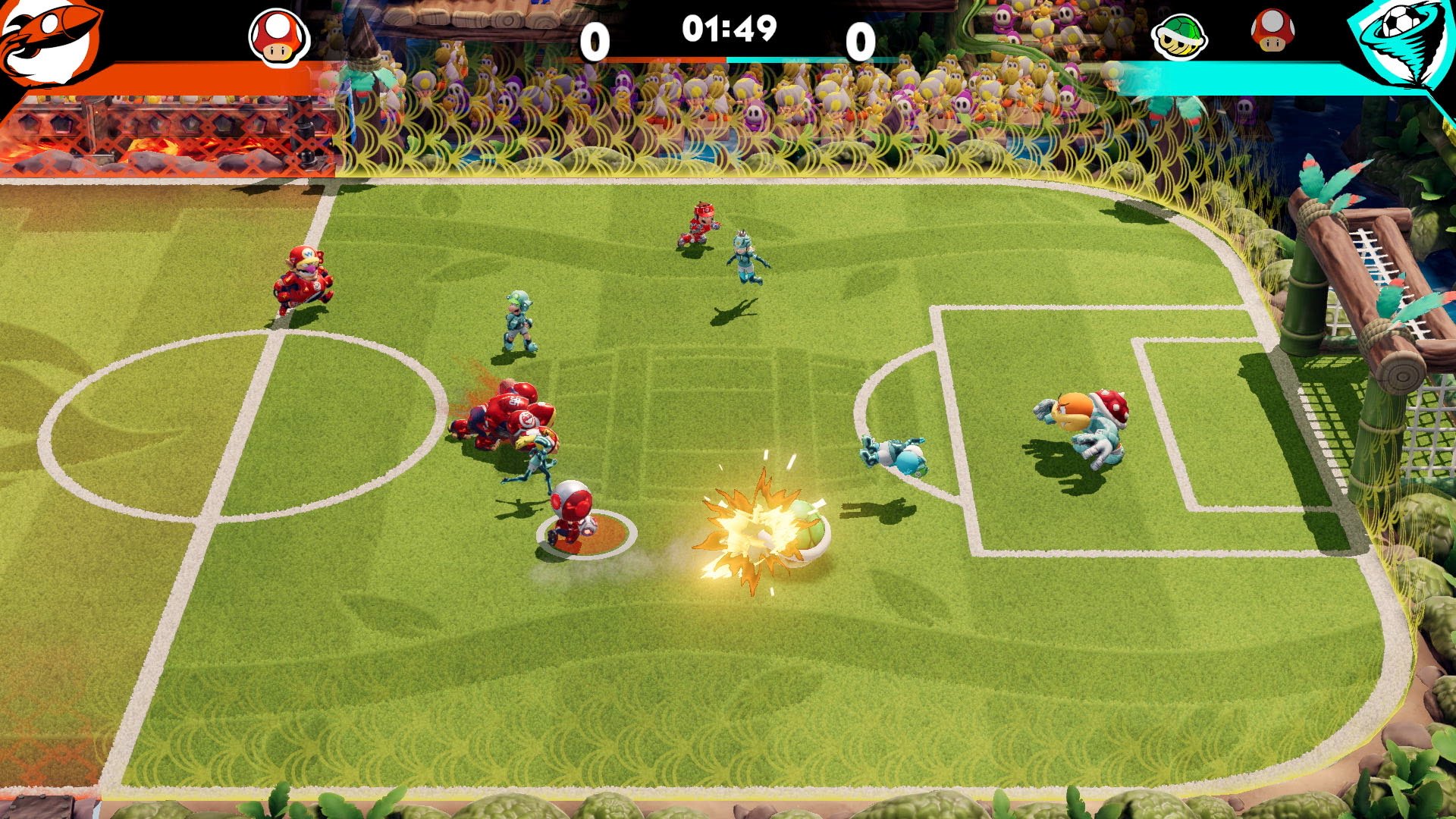 Купить Игра Mario Strikers: Battle League Football (русская версия)  (Nintendo Switch) 3 389. Доставка по Москве и всей России.