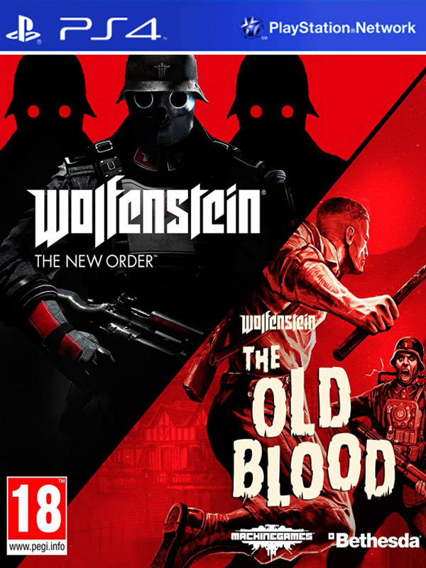 Игра Wolfenstein: The New Order + The Old Blood - Double Pack (русские субтитры) (PS4)3874