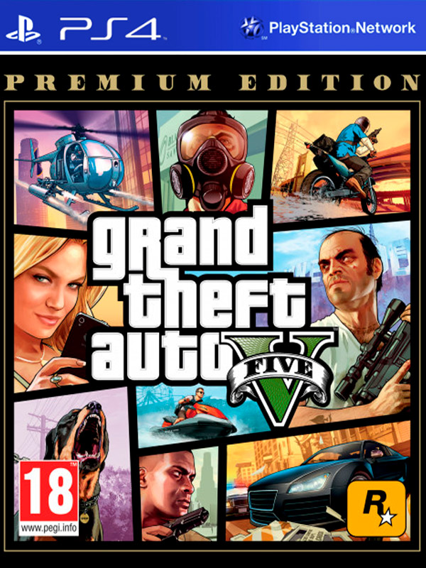 Игра Grand Theft Auto V Premium Edition (GTA 5) (русские субтитры) (PS4)7855