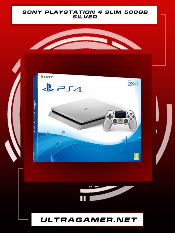 Sony Playstation 4 Slim 500gb Silver3361