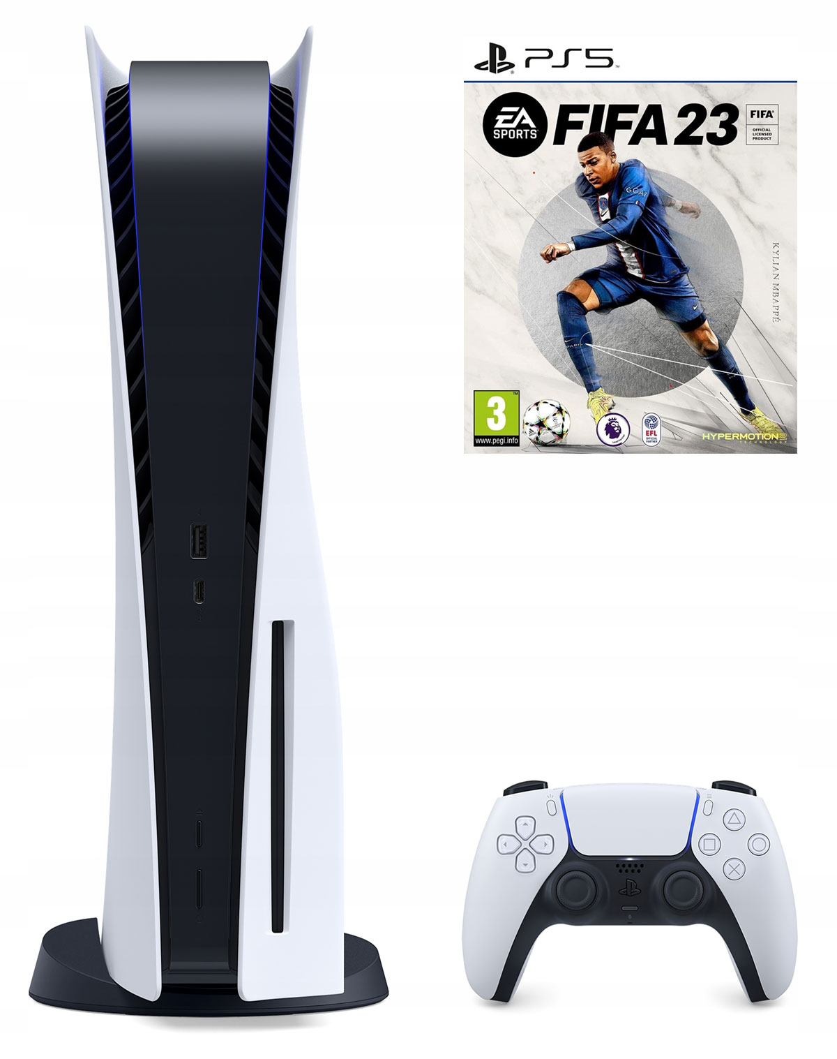 Комплект : Игровая приставка Sony PlayStation 5 + игра FIFA 23 (русская версия)16777