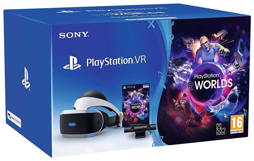 Sony PlayStation VR (CUH-ZVR2) + Camera V2 + VR Worlds + переходник для PS53598