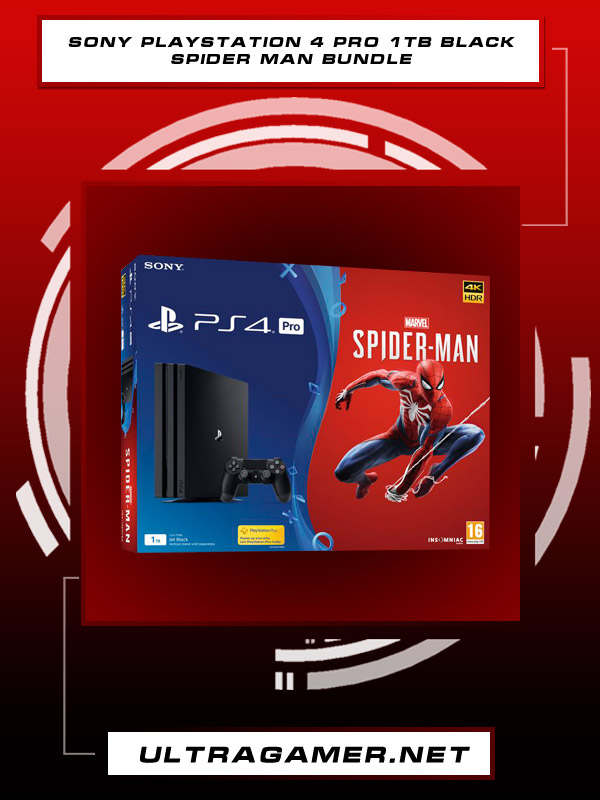Sony PlayStation 4 PRO 1Tb Black (CUH-7216B) + игра Spider Man3980