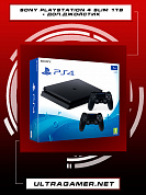 Sony PlayStation 4 SLIM 1Tb Black (CUH-2208B) + Dualshock 4 v2