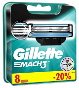 Сменные лезвия Gillette Mach 3 (8 шт.) RusPack