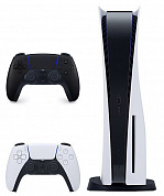 Комплект : Игровая приставка Sony PlayStation 5 + Геймпад Sony DualSense (чёрная полночь)
