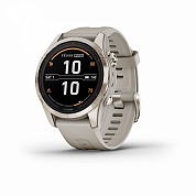 Умные часы Garmin Fenix 7S Pro Sapphire Solar Soft Gold (010-02776-15)