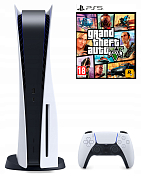 Комплект : Игровая приставка Sony PlayStation 5 + игра GTA V