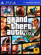 Игра Grand Theft Auto V (GTA 5) (русские субтитры) (б.у.) (PS4)