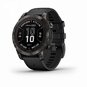 Умные часы Garmin Fenix 7 Pro Sapphire Solar CarbonGrey DLC Titanium Black Band (010-02777-11)