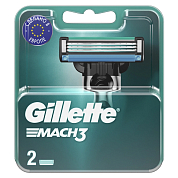 Сменные лезвия Gillette Mach 3 (2 шт.) EuroPack