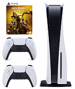 Комплект : Игровая приставка Sony PlayStation 5 + Геймпад Sony DualSense (белый) + Игра Mortal Kombat 11 Ultimate (русские субтитры)