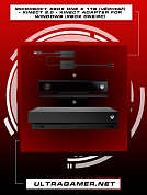 Игровая приставка Microsoft Xbox One X 1Tb (Чёрный) + Kinect 2.0 + kinect adapter