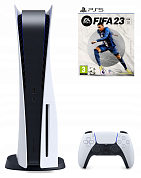 Комплект : Игровая приставка Sony PlayStation 5 + игра FIFA 23 (русская версия)