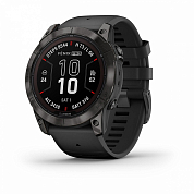 Умные часы Garmin Fenix 7X Pro Sapphire Solar Carbon Gray/Black Band (010-02778-11)